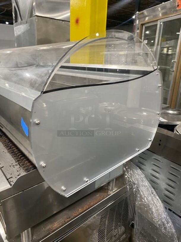 ELEGANT! TECFRIGO Counter Showcase Cooler, Microgel Stainless Steel! Upper Hood In Plexiglass! Model MICROGEL 4'17 110V/60Hz/ - Image 3 of 7