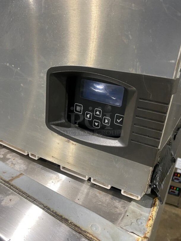 Manitowoc Commercial Ice Making Machine! With Commercial Ice Bin Underneath! All Stainless Steel! Model ID0502A161D Serial 1120025579! 115V 1Phase! On Legs! - Image 6 of 10