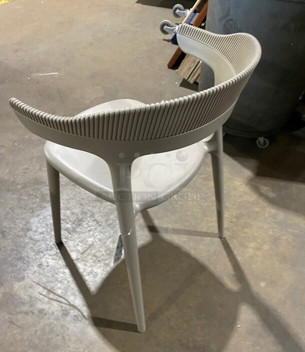NEW Indoor/Outdoor Papatya Luna Stripe Taupe Armchair! 4x Your Bid! - Image 5 of 6