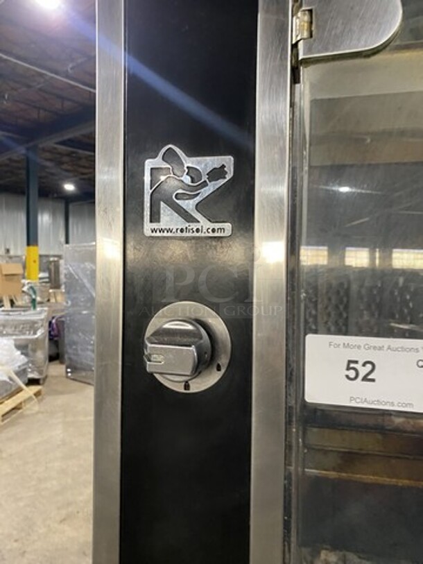 Nice! ROTISOL Heavy Duty Natural Gas Fired Chicken Rotisserie Machine! With Skewers! Model 975.5 Serial 7949! 220-240V/60Hz/1 Phase! On Commercial Casters! 
 - Image 8 of 10