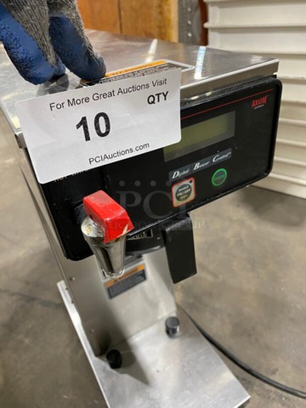 Bunn Commercial Countertop Automatic Air Pot Coffee Brewer! With Hot Water Line! Stainless Steel Body! Model: AXIOMDVAPS SN: AXAP011940 120V 60HZ 1 Phase - Image 5 of 9