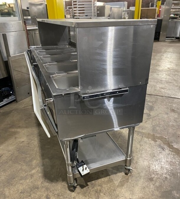 Eagle Commercial Electric Powered 5 Well Steam Table! With Storage Space Underneath! All Stainless Steel! On Casters! MODEL YSPHT5 SN:2008990224 208V 1PH - Image 3 of 10