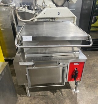 Vulcan Commercial Natural Gas Powered 30 Gallon Tilt Skillet/Braising Pan! All Stainless Steel! On Legs! WORKING WHEN REMOVED! Model: VG30 SN: 271155756