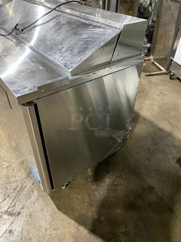 Turbo Air Commercial Refrigerated Sandwich Prep Table! With 2 Door Storage Space Underneath! All Stainless Steel! On Casters! Model: MST60 SN: KMS6TBZ070 115V - Image 2 of 9