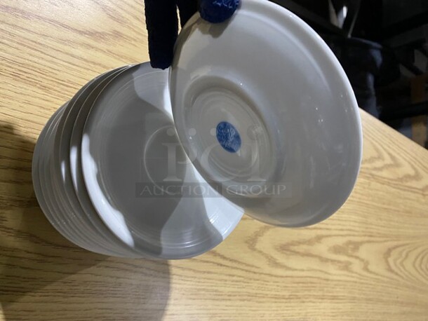 ALL ONE MONEY! CAC White Round Serving Plates!   - Image 4 of 8