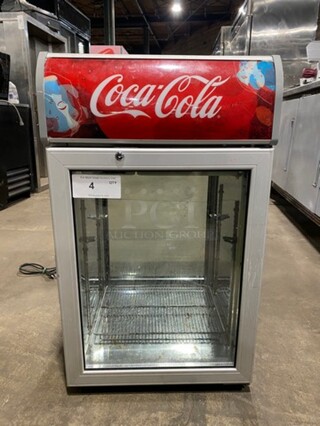 AHT Countertop Mini Fridge! With Metal Rack! With View Through Door! Model: CT100P SN: A0761799 115V