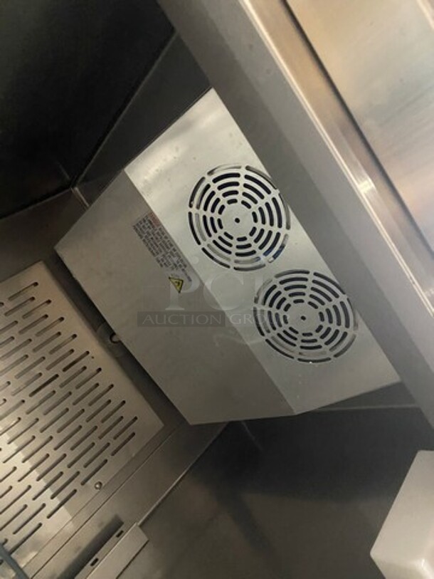 Avantco Commercial Single Door Reach In Cooler! Poly Coated Racks! All Stainless Steel! On Casters! - Image 6 of 8