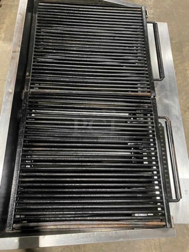 Magic Kitchen Heavy Duty Countertop Natural Gas Powered Char Broiler Grill!  All Stainless Steel! Working When Removed! - Image 5 of 8