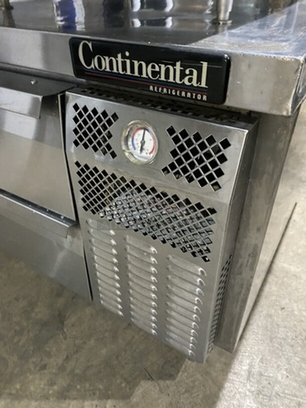 Continental All Stainless Steel Refrigerated 2 Drawer Chef Base! 115V 1 Phase! On Commercial Casters! - Image 7 of 8