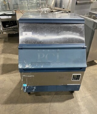 Blue Air Commercial Undercounter Ice Maker Machine! All Stainless Steel! On Legs! Model: BLUI250A SN: 25V1V01NB00013 120V 60HZ 1 Phase