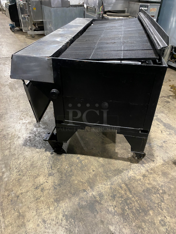 NICE! Bakers Pride Commercial Gas Powered Char Broiler Grill! With Back Splash! All Stainless Steel! On Casters! - Image 3 of 7