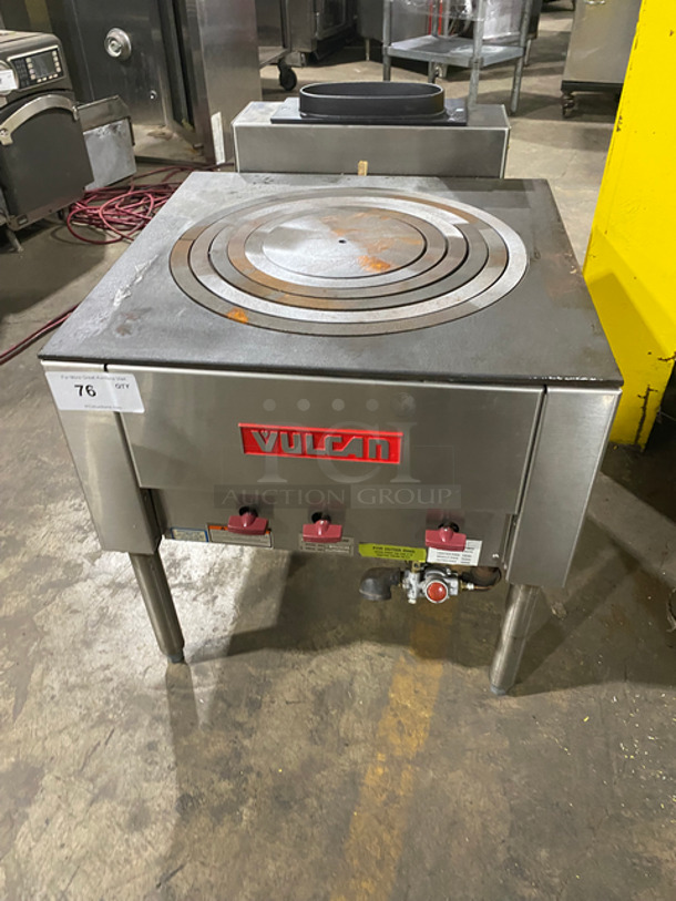 Brand New! Never Used! Vulcan Commercial Natural Gas Powered 5 Ring Jet Burner Stock Pot! All Stainless Steel! On Legs! Model: SPR10005 SN: 481079555RS