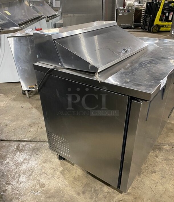 COOL! True Commercial Refrigerated Sandwich Prep Table! With 2 Door Underneath Storage Space! All Stainless Steel! On Casters! Model: TSSU4808 SN:4940880 115V 1PH - Image 2 of 9
