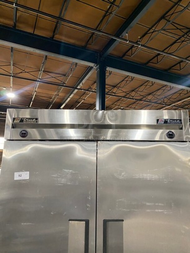 True Commercial 2 Door Half Cooler Half Freezer Combo Unit! With Poly Coated Racks! All Stainless Steel! On Casters! Model: T49DT SN: 6899821 115V 60HZ 1 Phase - Image 9 of 10