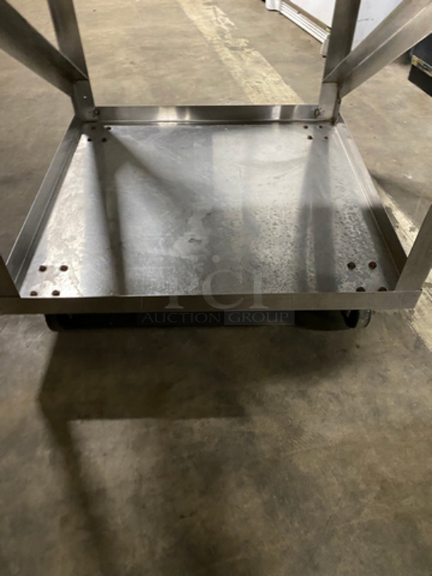 Solid Stainless Steel Work Top/ Prep Table! With Storage Space Underneath! On Casters! - Image 5 of 5
