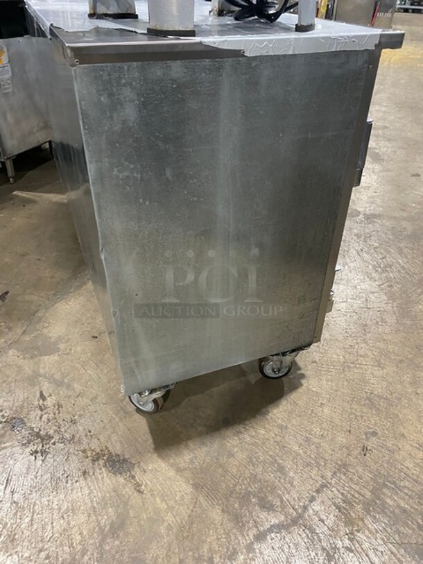 Leader Commercial 3 Door Refrigerated Low Boy/Prep Station!  All Stainless Steel! 115V 1 Phase! Model: LB72R SN: PS043062! - Image 3 of 7