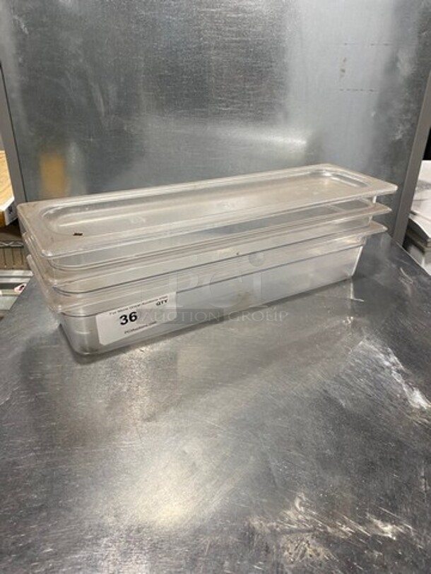 Rubbermaid Clear Poly Food Pan! 2/4x4"! 3x Your Bid! - Image 1 of 4