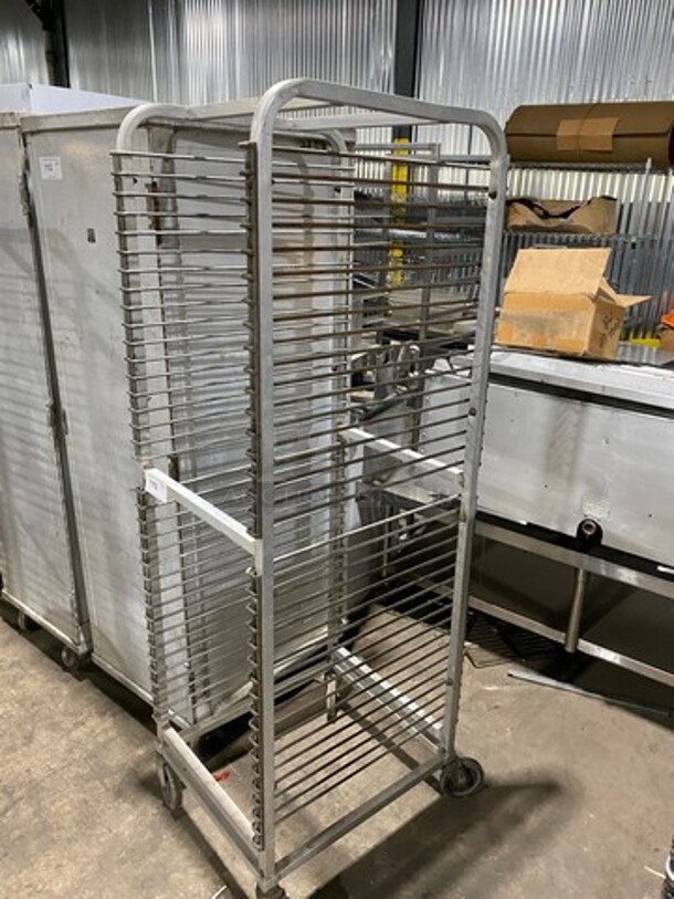 Metal Commercial Pan Transport Rack! On Casters! - Image 2 of 7