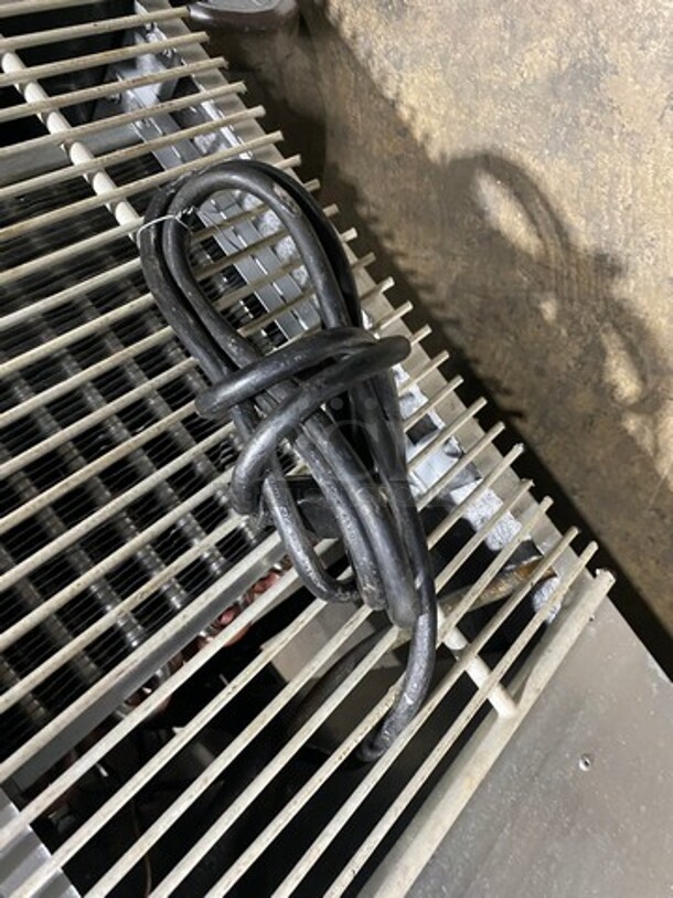 Leader Commercial Refrigerated Sandwich Prep Table! With Back Splash! With 3 Door Storage Space Underneath! Poly Coated Racks! All Stainless Steel! On Casters! Model: LM72S/C SN: PR010562 115V 60HZ 1 Phase - Image 10 of 10