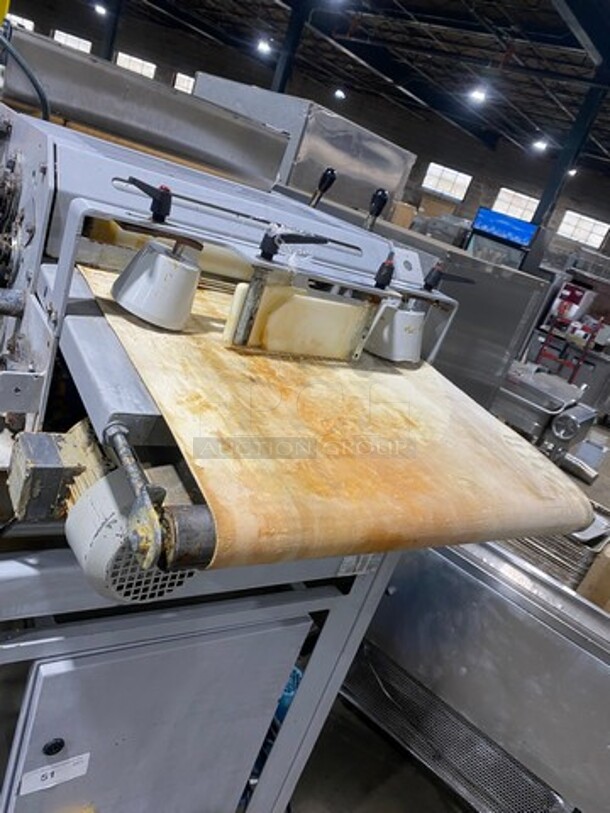 Zelaieta Commercial Floor Style Electric Powered Bread/Baguette Former/Molder! All Stainless Steel! On Casters! - Image 7 of 12
