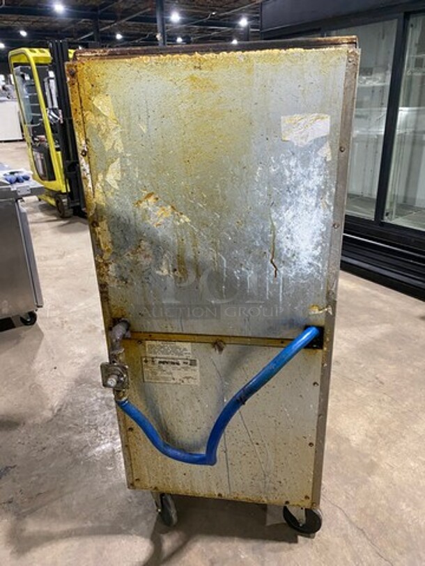 Imperial Commercial Natural Gas Powered 4 Burner Stove! With Raised Back Splash And Salamander Shelf! With Oven Underneath! All Stainless Steel! On Casters! Model: IR4 SN: 03273711 - Image 3 of 10