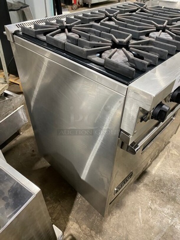 Viking Commercial Natural Gas Powered 6 Burner Range! With Convection Oven Underneath! All Stainless Steel!  - Image 4 of 9