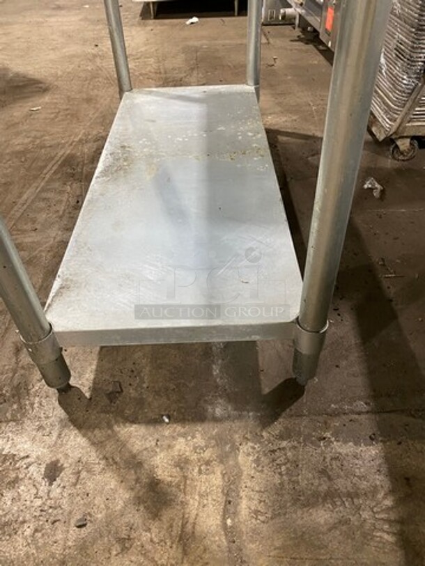 Solid Stainless Steel Work Top/ Prep Table! With Storage Space Underneath! On Legs! - Image 4 of 6