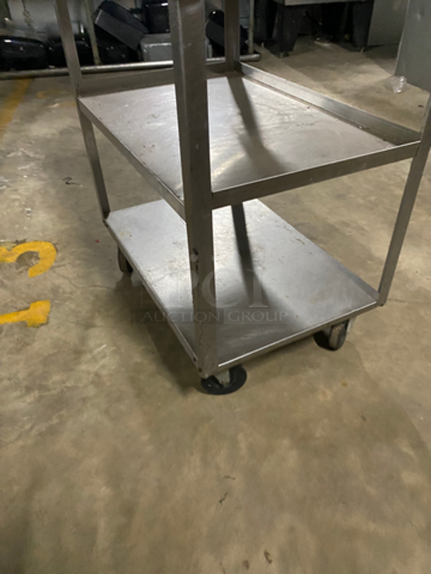 Metal 3 Shelf Utility Cart! On Casters! - Image 5 of 6