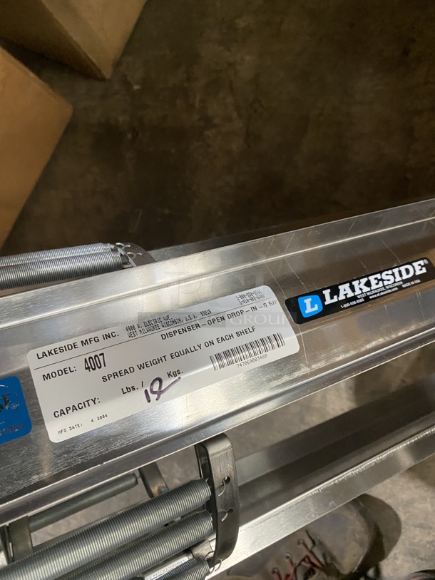 NEW! LAKESIDE Plate Lowerator! Model:4007 SN:747069003480! - Image 5 of 5