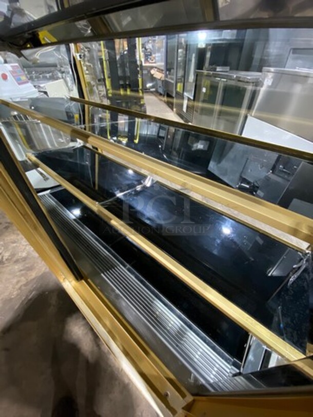 FAB! Kinco Refrigerated Bakery Display Show Case Merchandiser! With Front Straight Glass! With Marble Top & Bottom! With 2 Sliding Rear Access Doors! Model: 9213GK 220V 60HZ 1 Phase - Image 5 of 7