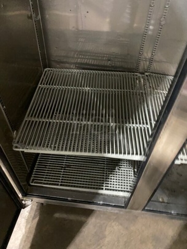 Turbo Air Commercial 2 Door Reach In Freezer! With Poly Coated Racks! All Stainless Steel! On Casters! Model: M3F472N SN: H2M3F4LCZ205 115V 60HZ 1 Phase! Working When Removed! - Image 6 of 10