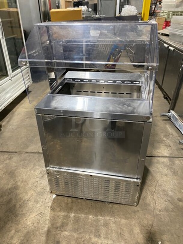 Turbo Air Refrigerated Salad Bar Island! Single Door Storage Space Underneath! All Stainless Steel! Model: MST28711S - Image 3 of 7