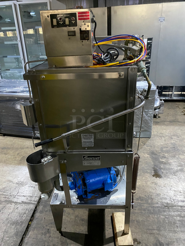 Jackson Commercial Pass-Through Dishwasher! All Stainless Steel! On Legs! Model: CONSERVERI SN: 6947MC 115V 60HZ 1 Phase - Image 2 of 12