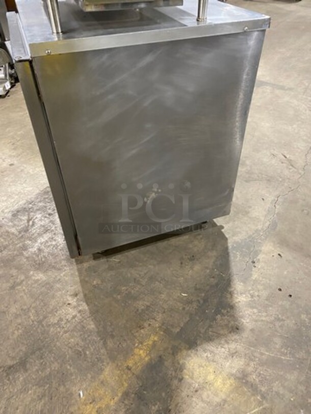 Delfield Commercial Single Door Lowboy/ Worktop Cooler! With Racks! All Stainless Steel! On Casters! SN: 1505162001183 115V 60HZ 1 Phase - Image 2 of 8