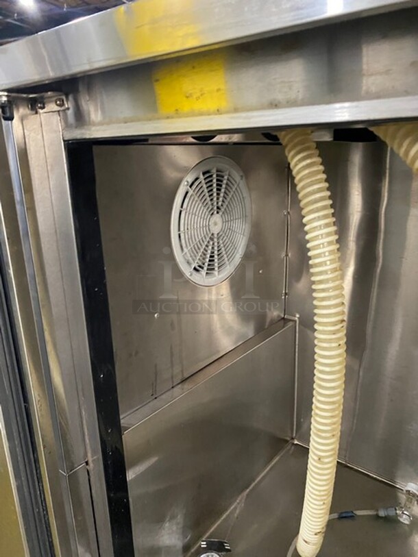 Atosa Commercial Single Tower Kegerator Cooler! With 2 Beer Taps! With 2 Door Underneath Storage Space! All Stainless Steel! 115V 1Phase! Model MKC58 Serial MKC58AUS100318091600C40018! - Image 5 of 11
