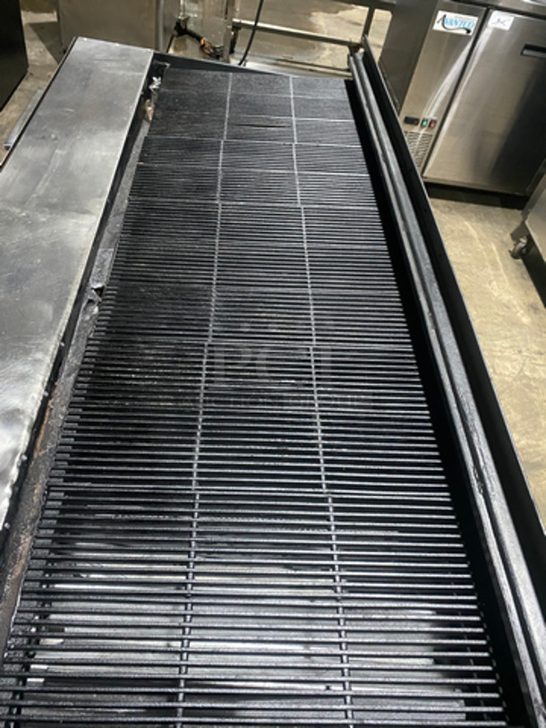 NICE! Bakers Pride Commercial Gas Powered Char Broiler Grill! With Back Splash! All Stainless Steel! On Casters! - Image 5 of 10