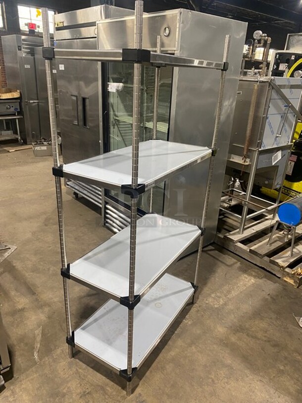 Uline Commercial Metal 4 Tier Shelf!  - Image 5 of 6