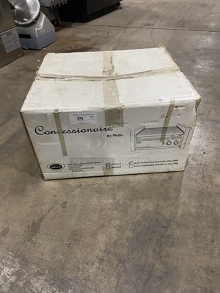 NEW In The Box! Wells Concessionaire Commercial Countertop Hot Dog Warmer/Roller! MODEL: WRG-30SR!