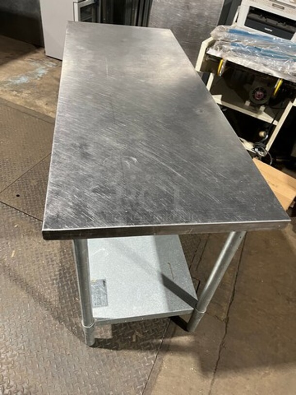 Eagle Solid Stainless Steel Work Top/ Prep Table! With Storage Space Underneath! On Legs! Model: ET2460B SN: 1003232091 - Image 3 of 4