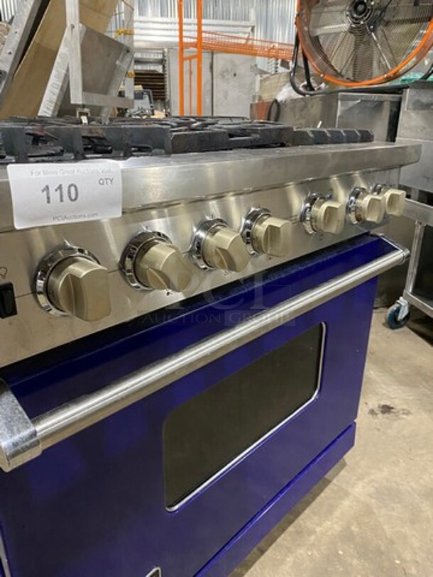 Viking Gas Powered 6 Burner Stove! With Full Size Oven Underneath! All Stainless Steel! - Image 8 of 10
