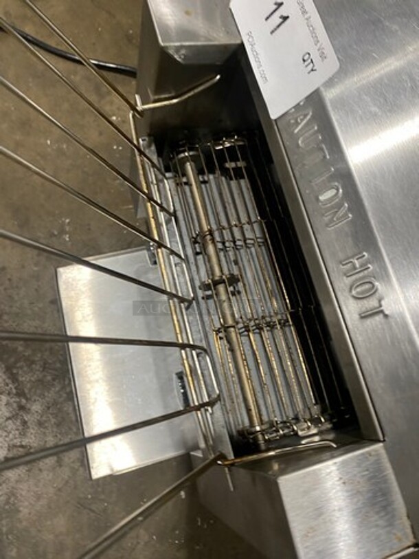 Ava Toast Commercial Countertop Conveyor Toaster! All Stainless Steel! On Legs! Model: TT300A SN: 0621T140768 120V! Working! - Image 5 of 8