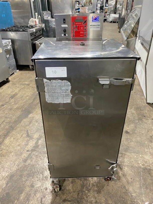 CookShack Commercial Single Door Electric Powered Smoker! All Stainless Steel! On Casters! - Image 1 of 8