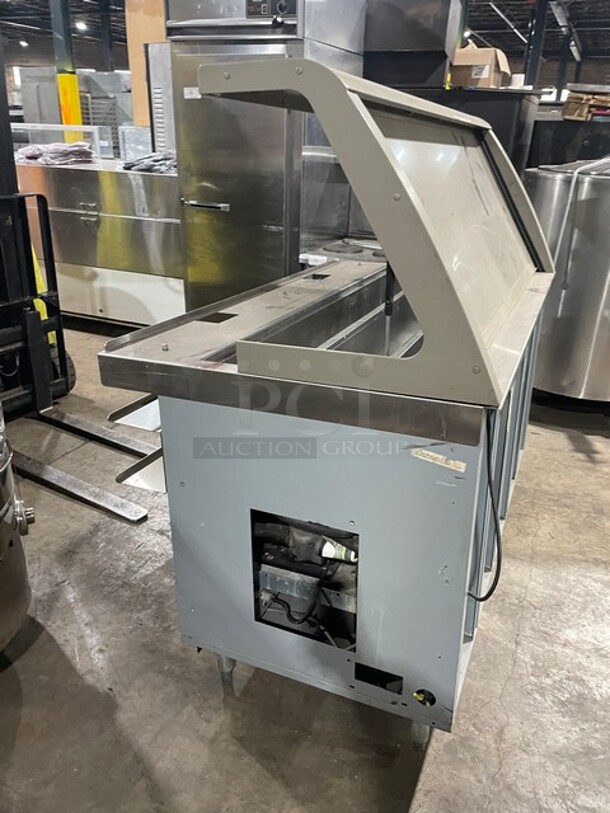 Duke SUB-CP-TC60 M Stainless Steel Commercial Subway Sandwich Make Line Prep Table w/ Sneeze Guard. 120 Volts, 1 Phase. - Image 3 of 9