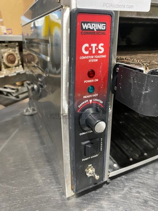 Waring Commercial Countertop Conveyor Toaster Oven! All Stainless Steel! Model: CTS1000 120V - Image 7 of 8
