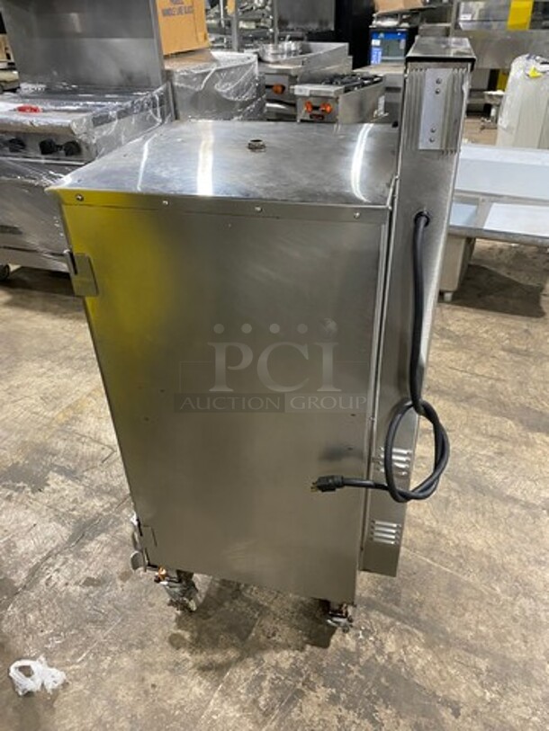 CookShack Commercial Single Door Electric Powered Smoker! All Stainless Steel! On Casters! - Image 4 of 8