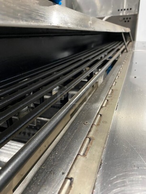 NICE! Bakers Pride Commercial Gas Powered Char Broiler Grill! With Back Splash! All Stainless Steel! On Casters! - Image 8 of 10