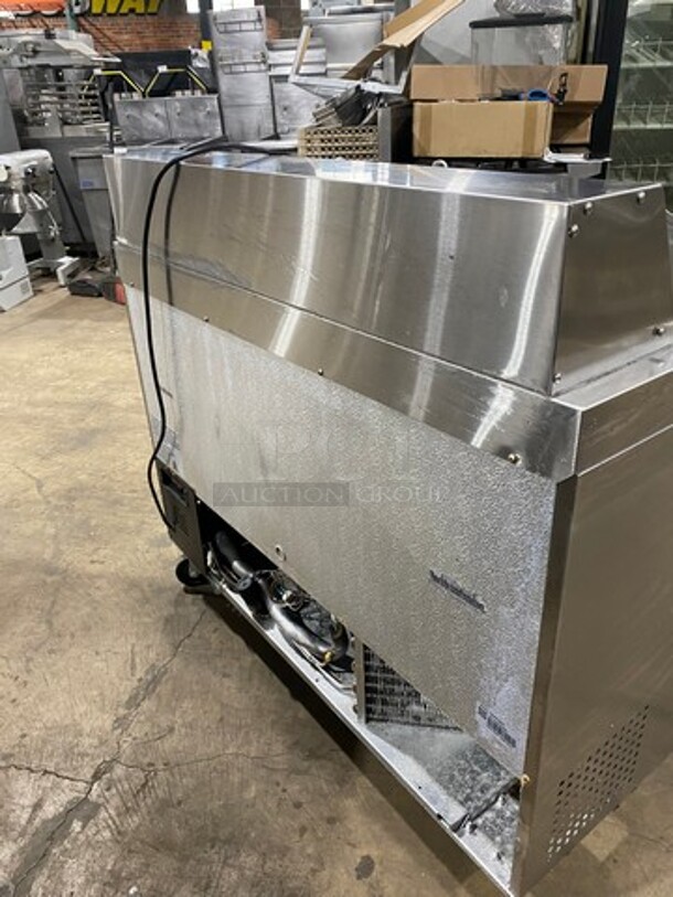 Avantco Commercial Refrigerated Mega Top Sandwich Prep Table! With 2 Door Storage Space Underneath! All Stainless Steel! On Casters! Model: 178APT48HC SN: 6302424718081717 115V - Image 4 of 7