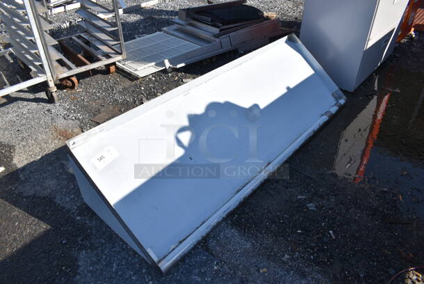 Stainless Steel Shelf w/ Wall Mount Brackets. 63x23x14