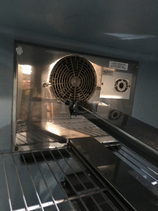 COOL! Delfield Manitowoc Commercial 2 Door Lowboy/Worktop Cooler! With Poly Coated Racks! All Stainless Steel! Model: UC4048STAR SN: 1504152000961 115V 60HZ 1 Phase - Image 6 of 8
