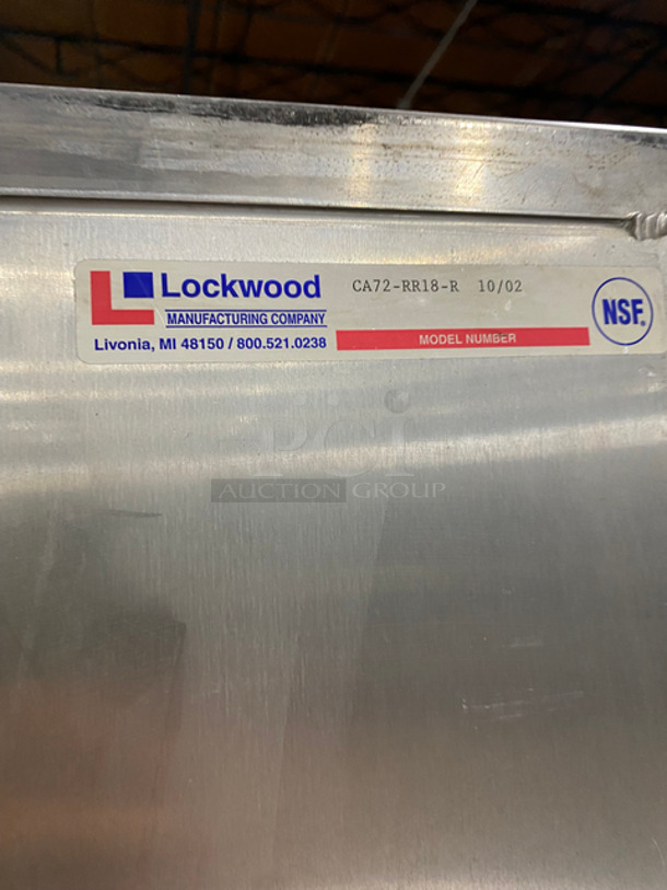 Lockwood Commercial Enclosed Pan Transport Rack! With 2 Half View Through Doors! All Stainless Steel! On Casters! Model: CA72RR18R - Image 6 of 6